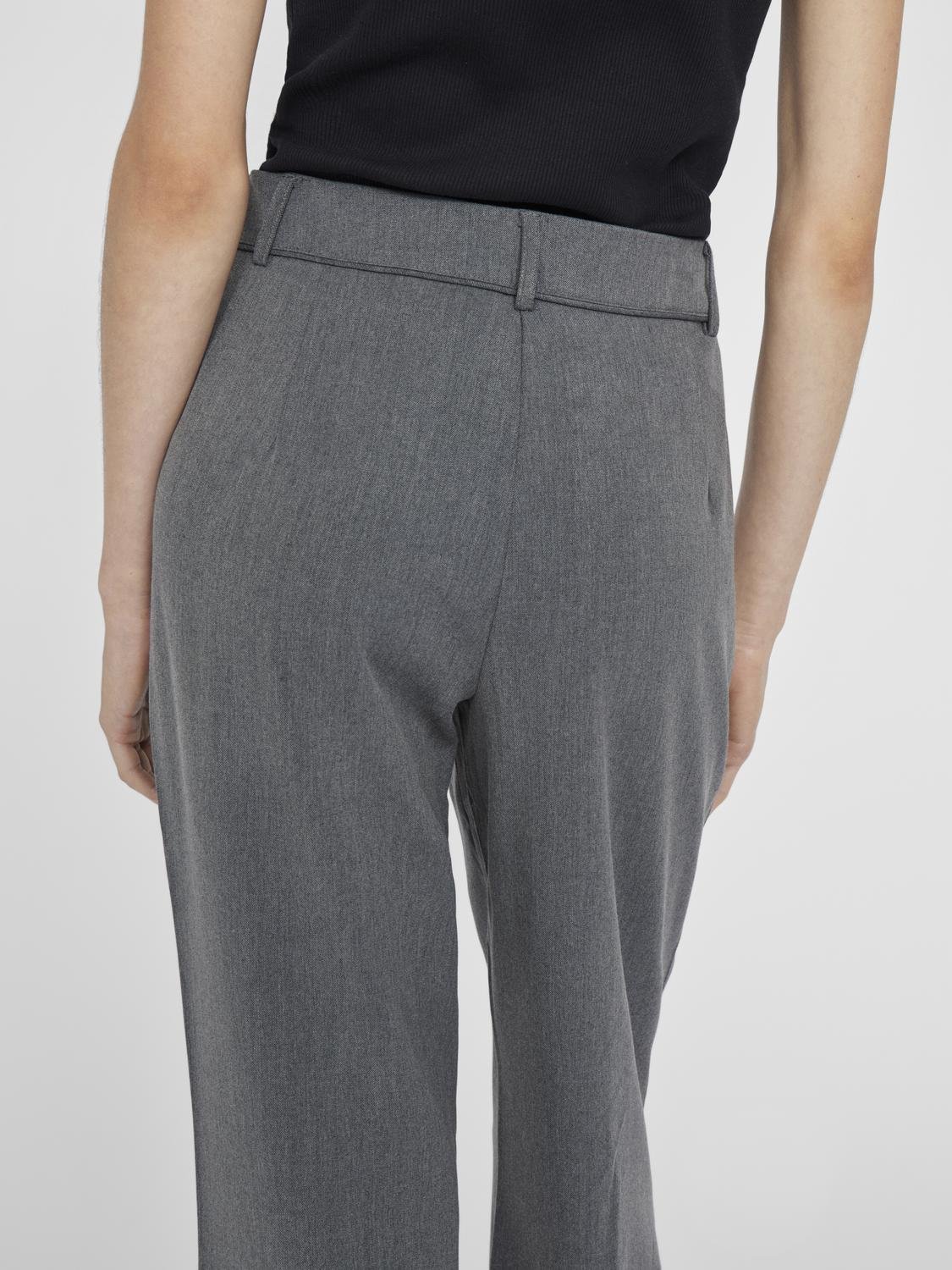 VIVARONE Trousers - Medium Grey Melange - VERO MODA & VILA Bergvik